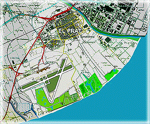 Imagen animada de los principales cambios provocados por el plan delta (ampliació aeroport, desviament del riu, macrodepuradora) (fuente: DEPANA)